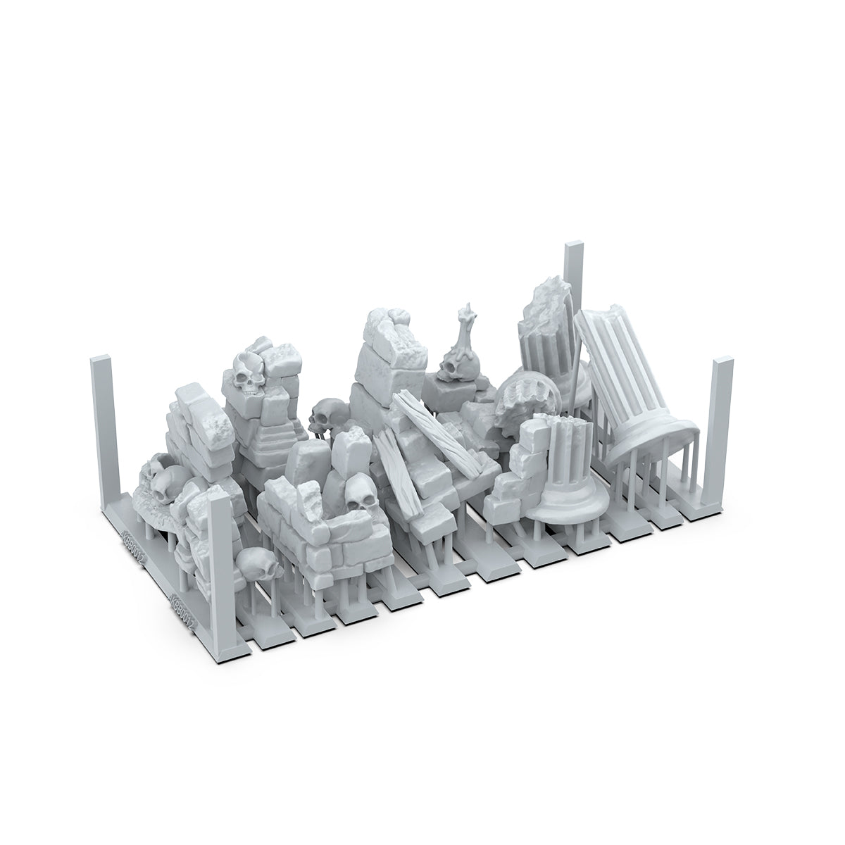 AK Interactive Village Ruins - Basing Bits (12 Pieces)