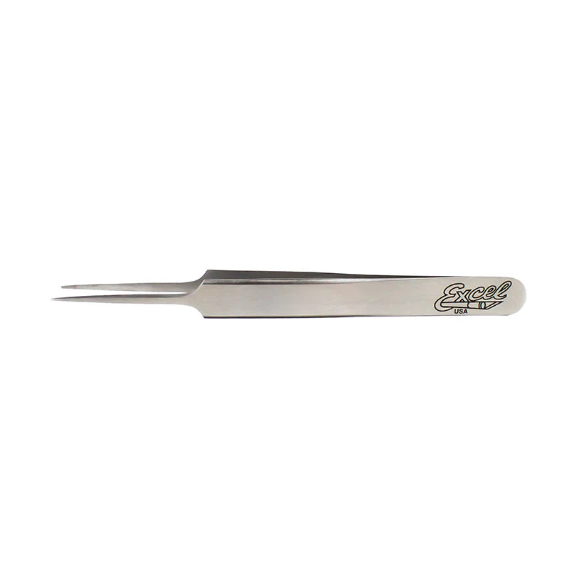 EXCEL 30418 Straight Point Tweezers, Polished