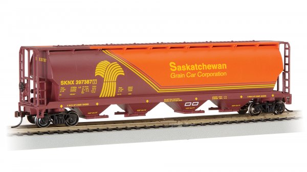 Bachmann 19140 - Canadian 4 Bay Cylindrical Grain Hopper - Saskatchewan - Wheat Herald #397387