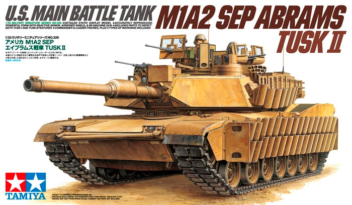 Tamiya 35326 1/35 US Main Battle Tank M1A2 SEP Abrams Tusk II