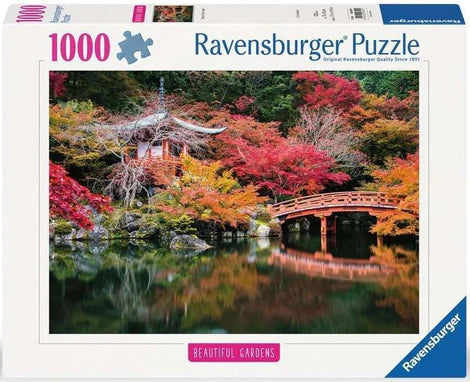 RAVENSBURGER 1000PC - BEAUTIFUL GARDENS: DAIGO-JI KYOTO JAPAN