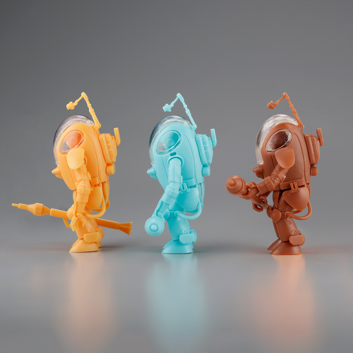 Kaiyodo ARTPLA 1/35 P.K.A. 3-Piece Set - P.K. Ape Plastic Model (Maschinen Krieger)