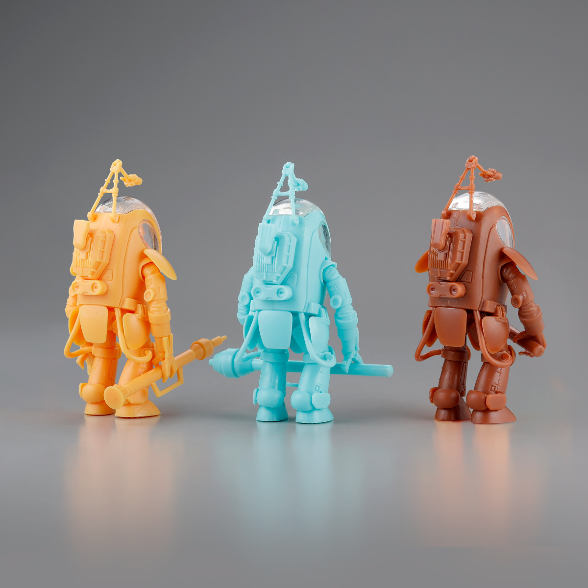 Kaiyodo ARTPLA 1/35 P.K.A. 3-Piece Set - P.K. Ape Plastic Model (Maschinen Krieger)