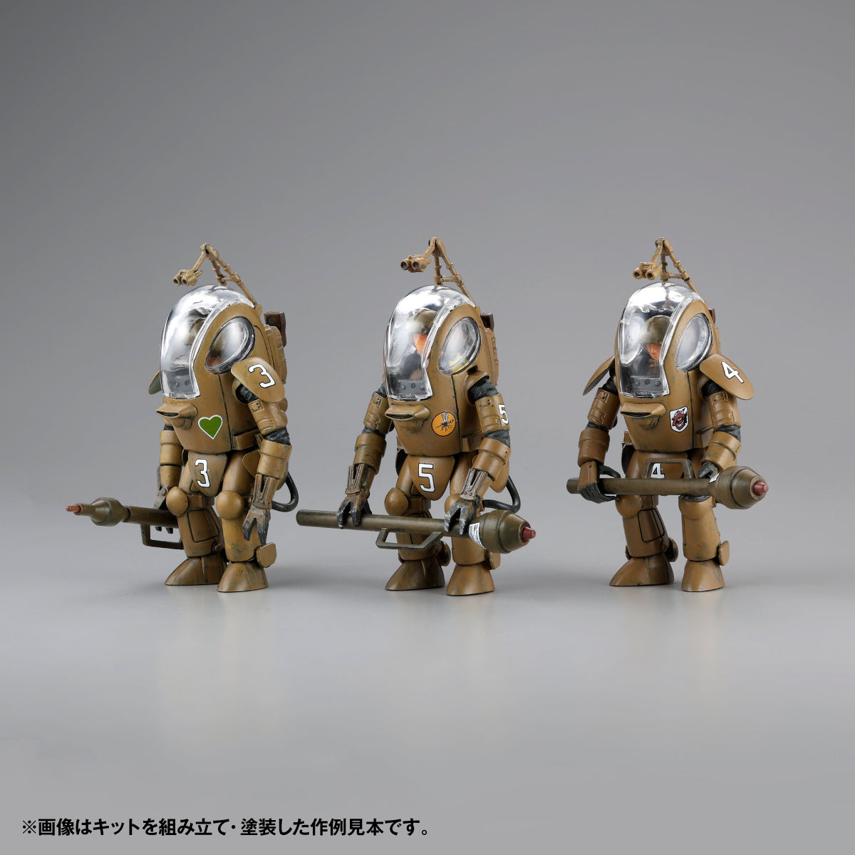 Kaiyodo ARTPLA 1/35 P.K.A. 3-Piece Set - P.K. Ape Plastic Model (Maschinen Krieger)