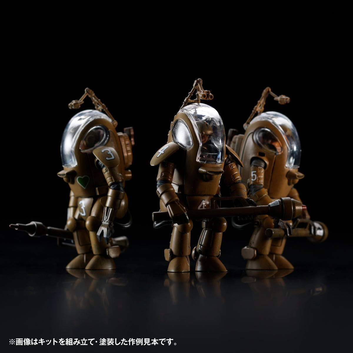 Kaiyodo ARTPLA 1/35 P.K.A. 3-Piece Set - P.K. Ape Plastic Model (Maschinen Krieger)
