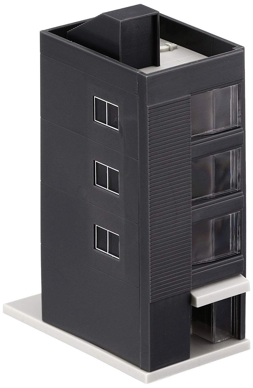Tomix 4242 Small Size Office Building A (Dark Gray) (N scale)