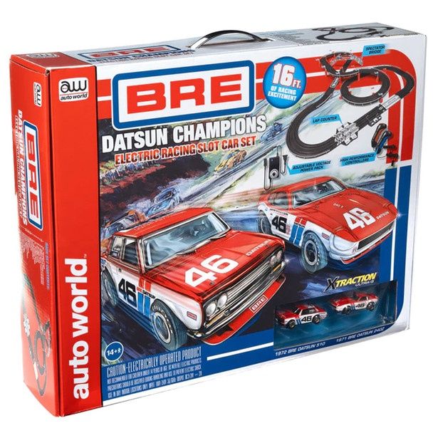 Auto World BRE Datsun Champions 16' Racing Slot Car Set – Orleans ...
