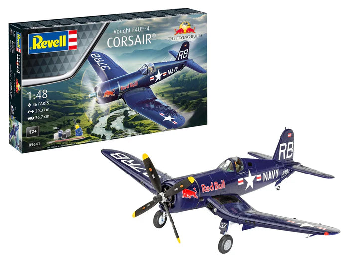 Revell 05641 1/48 Gift Set F4U-4 Corsair: Flying Bulls 25th Anniv.