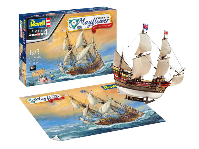 Revell 05684 1/83 Mayflower - 400th Anniversary Gift Set