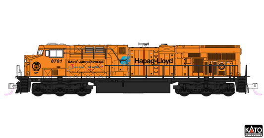 Kato 176-8961 - GE ES44AC Canadian Pacific (CP) 8781 (Hapag-Lloyd) - N Scale