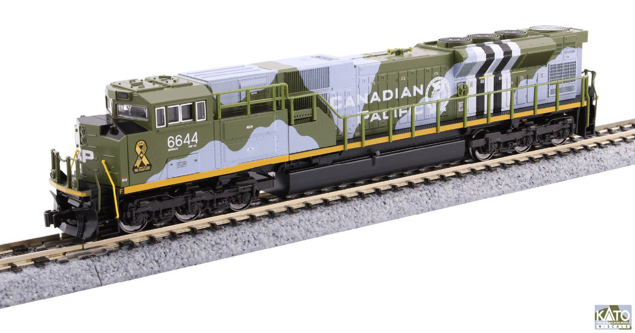 Kato 176-8540- EMD SD70ACU Canadian Pacific (CP) Military Heritage #6644 (D-DAY) - N Scale