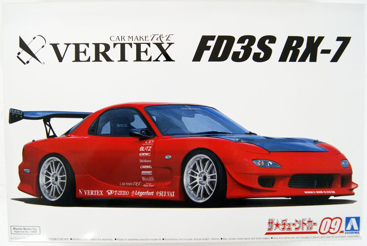 Aoshima 1/24 Tuned Car #9 Vertex FD3S RX-7 '99 (Mazda)