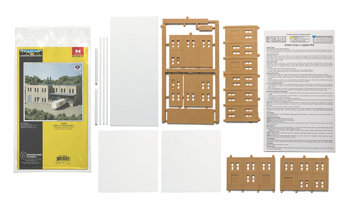 WOODLAND SCENICS N scale Gripp's Luggage Mfg.