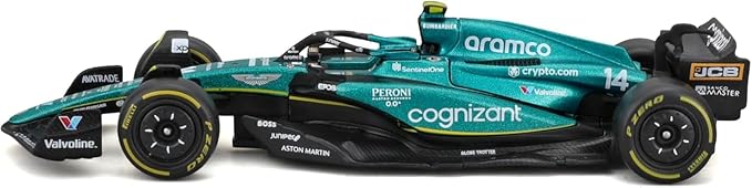 Bburago 1/43 Scale Formula 1 Aston Martin Aramco F1 Team AMR23 2023