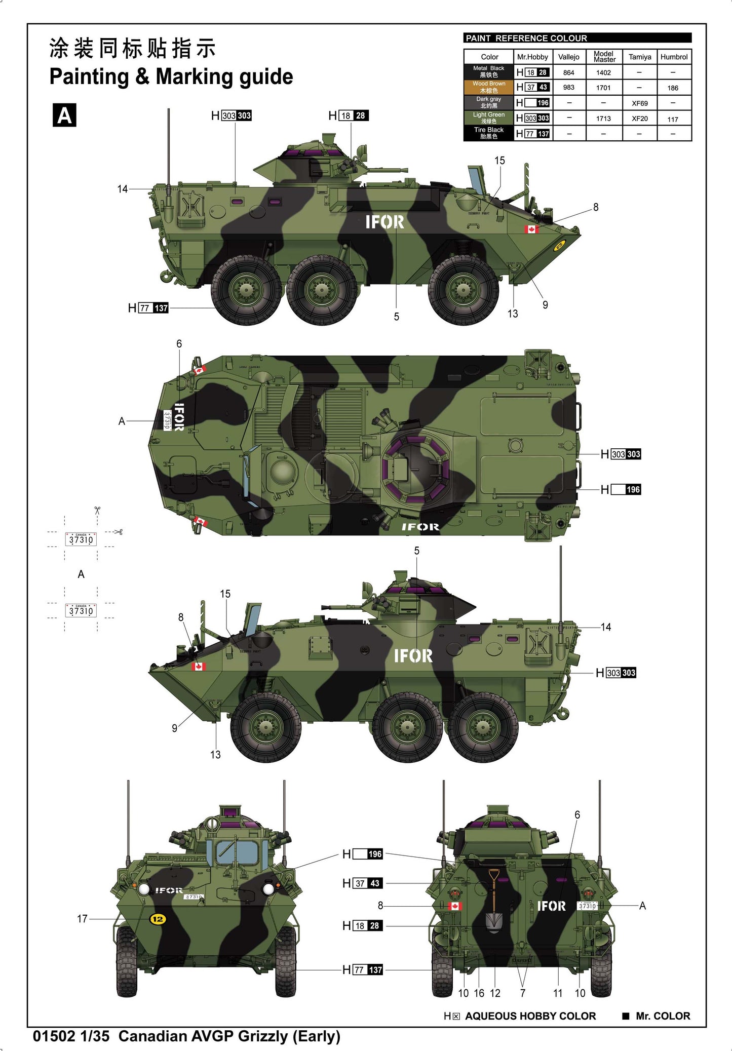 Trumpeter 1/35 Canadian AVGP Grizzly (Early)