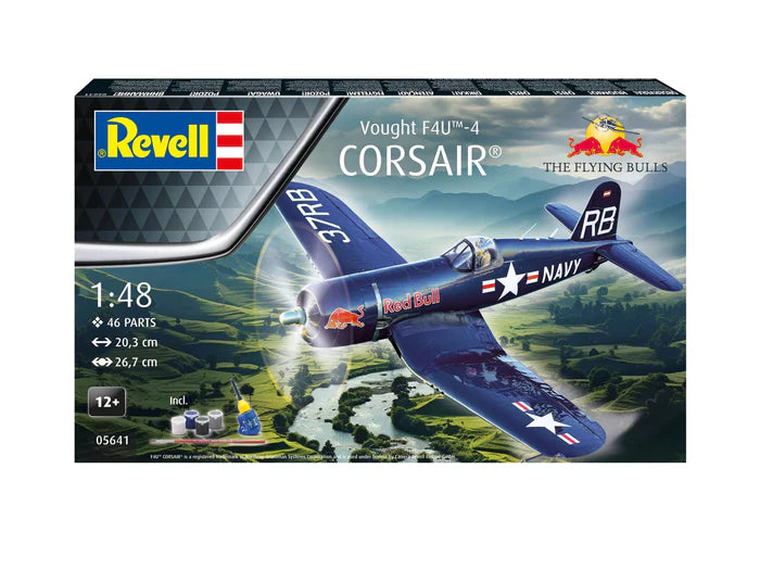 Revell 05641 1/48 Gift Set F4U-4 Corsair: Flying Bulls 25th Anniv.