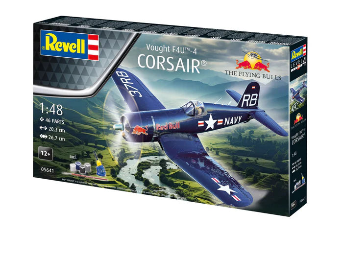 Revell 05641 1/48 Gift Set F4U-4 Corsair: Flying Bulls 25th Anniv.