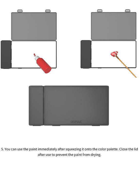 DSPIAE Moisture-Retaining Wet Palette for Acrylic Paints