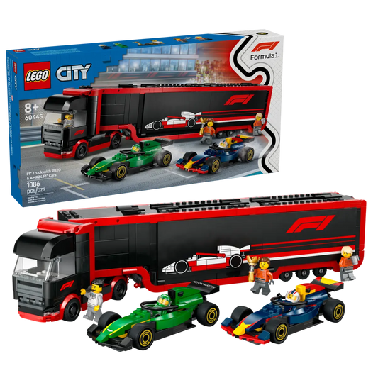 Lego 60445 F1® Truck with RB20 & AMR24 F1®