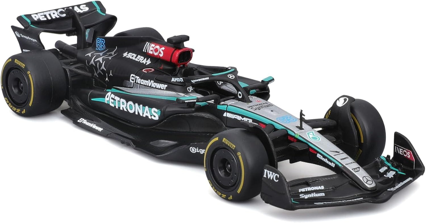 Bburago 1/43 Scale Formula 1 Mercedes-AMG Petronas F1 W15 Team (2024)