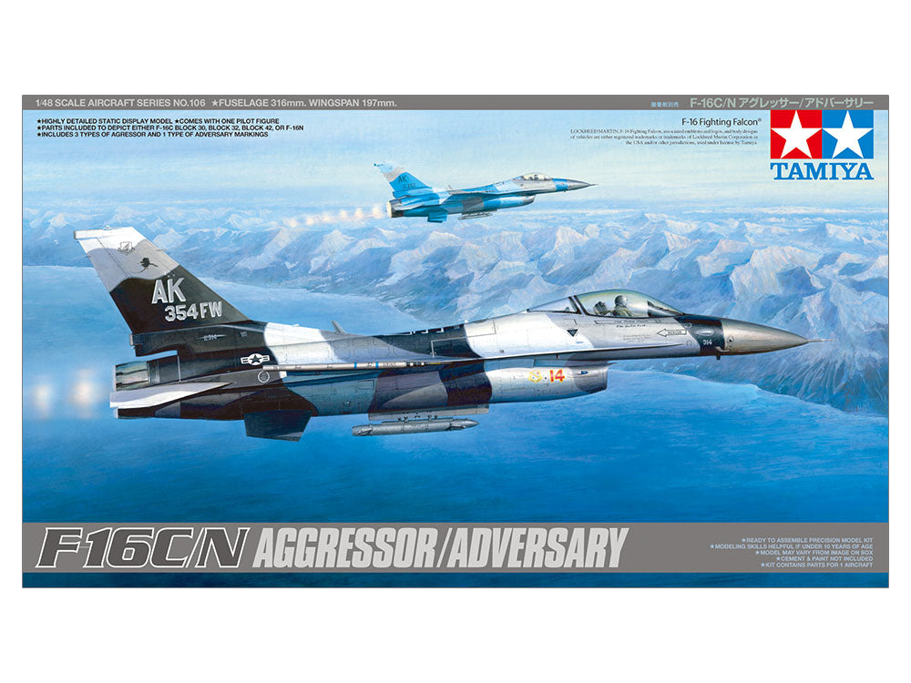 Tamiya 61106 1/48 F-16C/N Aggressor Adversary