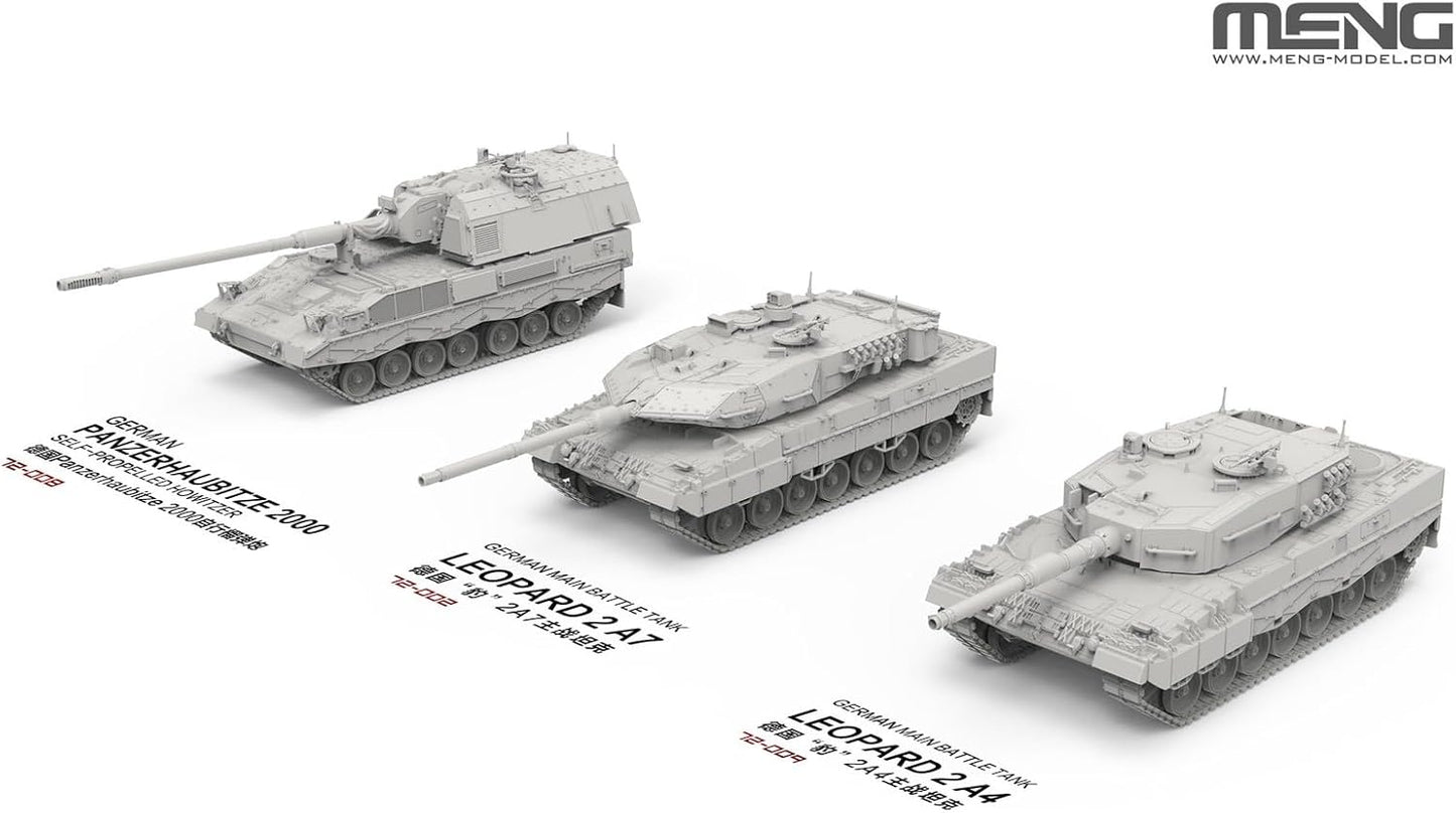 Meng 72-009 1/72 Leopard 2 A4 Howitzer German Main Battle Tank