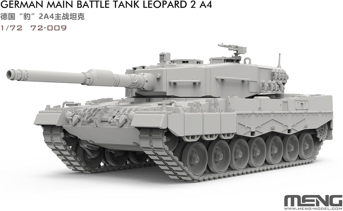 Meng 72-009 1/72 Leopard 2 A4 Howitzer German Main Battle Tank