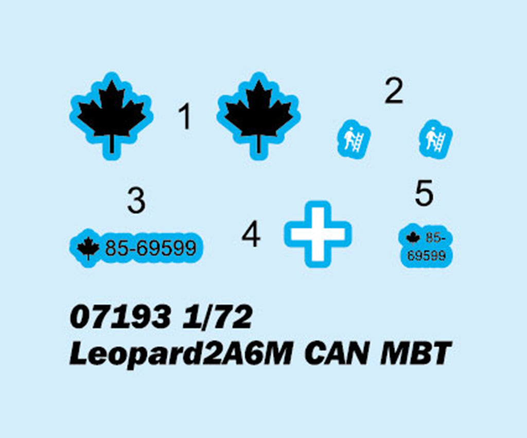 Trumpeter 1/72 Leopard 2A6M Canadian Main Battle Tank (MBT)