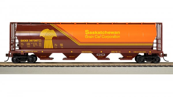 Bachmann 19140 - Canadian 4 Bay Cylindrical Grain Hopper - Saskatchewan - Wheat Herald #397387