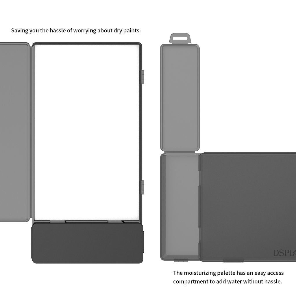 DSPIAE Moisture-Retaining Wet Palette for Acrylic Paints