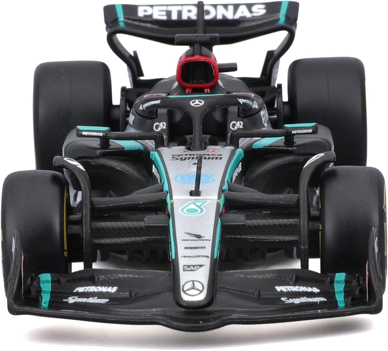 Bburago 1/43 Scale Formula 1 Mercedes-AMG Petronas F1 W15 Team (2024)