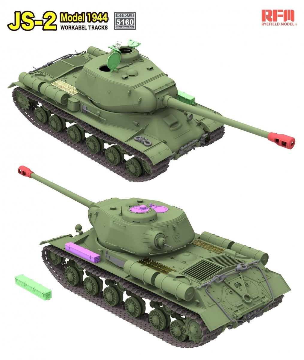 Ryefield 1/35 IS-2 Model 1944 with Workable Tracks