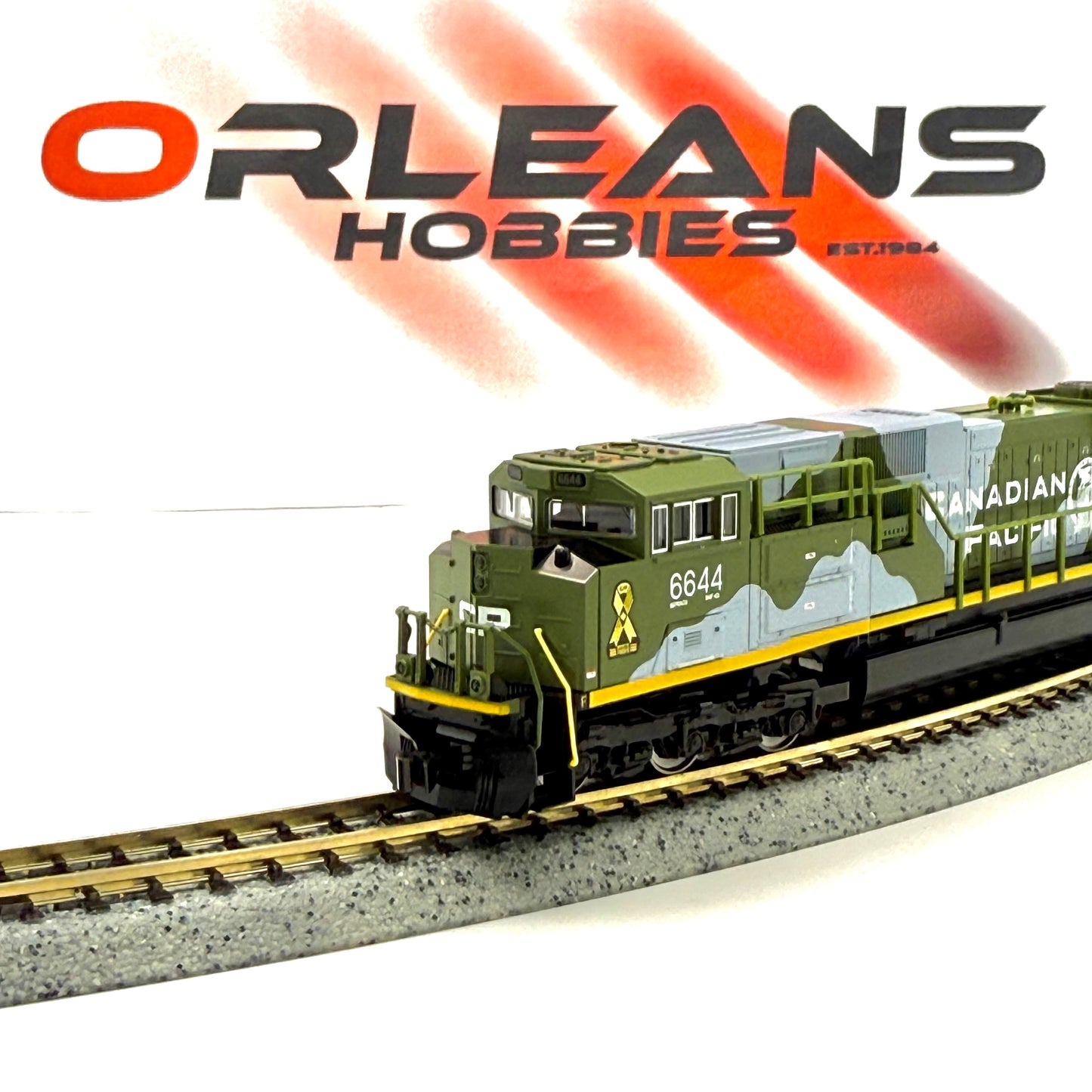 Kato 176-8540- EMD SD70ACU Canadian Pacific (CP) Military Heritage #6644 (D-DAY) - N Scale