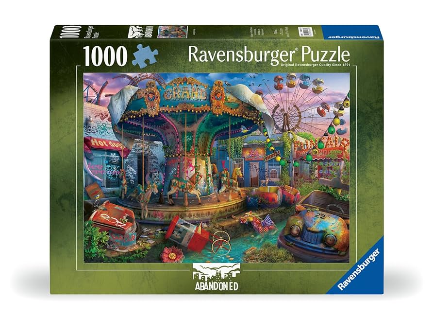 RAVENSBURGER 1000PC - ABANONDED SERIES - GLOOMY CARNIVAL