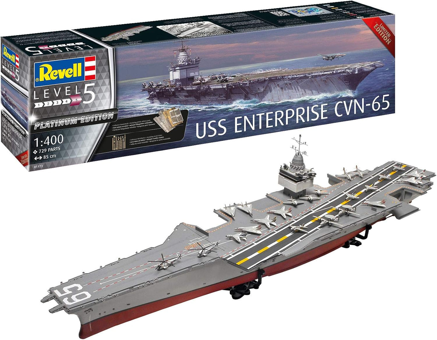 Revell 1/400 USS Enterprise CVN-65 Platinum Edition