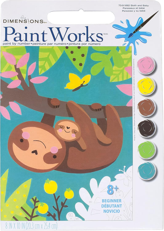 Dimensions PaintWorks Sloth Family Paint by Number (Copy)