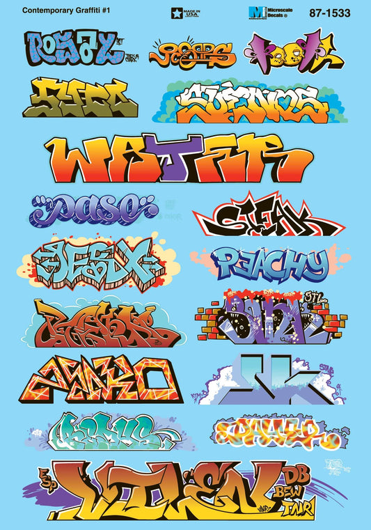 Microscale Industries N scale Contemporary Graffiti #1