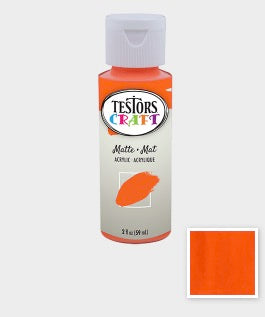 Testors Craft Paint - Orange Matte 2 fl (59mL)
