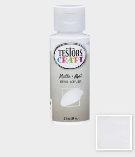 Testors Craft Paint - White Matte 2 fl (59mL)