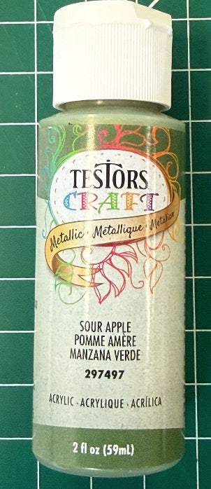 Testors Craft Paint - Sour Apple Metallic 2 fl (59mL)