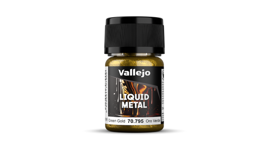 Vallejo Liquid Metal: Green Gold Alcohol Base 35ml