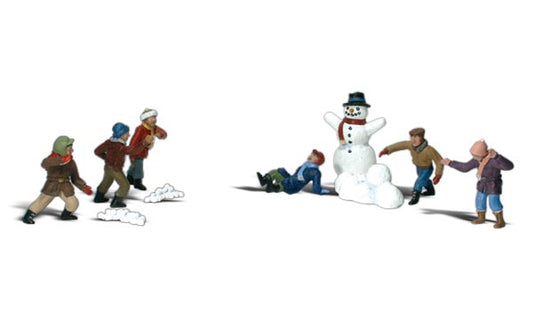 WOODLAND SCENICS Snowball Fight HO