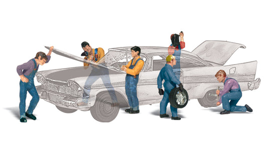 WOODLAND SCENICS Auto Mechanics - HO Scale