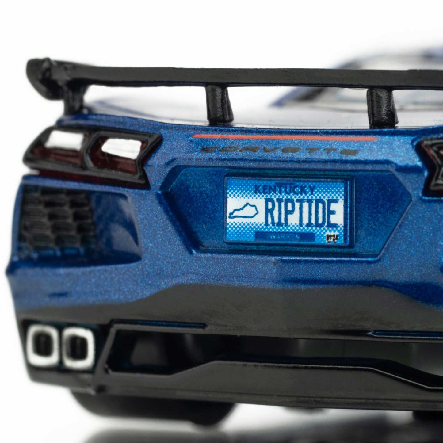 AFX HO Corvette C8 Slot Car, Metallic Riptide Blue