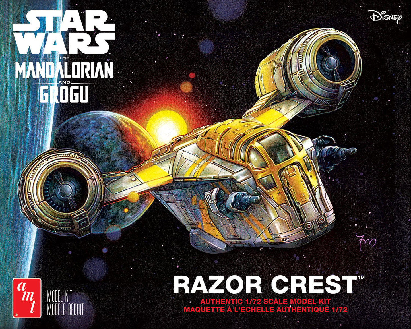 AMT Star Wars The Mandalorian and Grogu Razor Crest 1/72