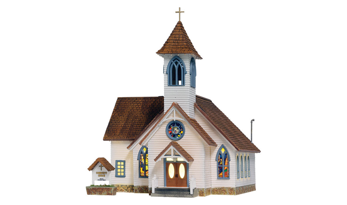 WOODLAND SCENICS Community Church  HO Scale
