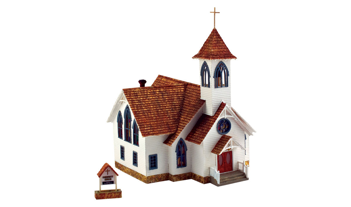 WOODLAND SCENICS Community Church  HO Scale
