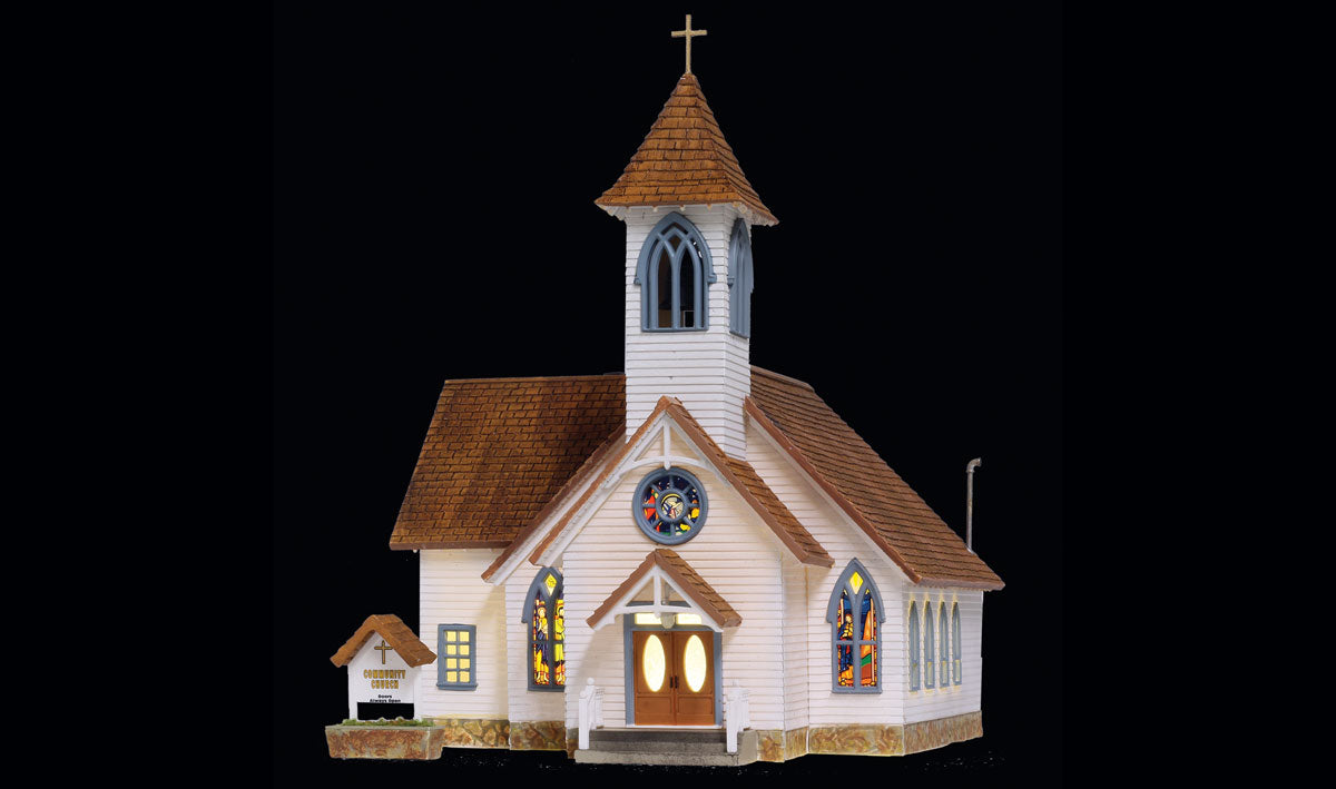 WOODLAND SCENICS Community Church  HO Scale