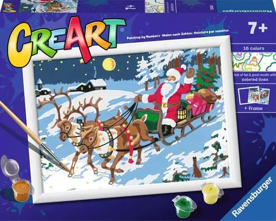 RAVENSBURGER - CREART - PAINT BY NUMBERS - THE NIGHT BEFORE CHRISTMAS