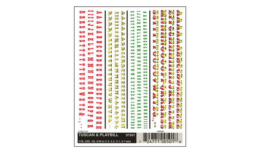 Woodland Scenics Tuscan & Playbill